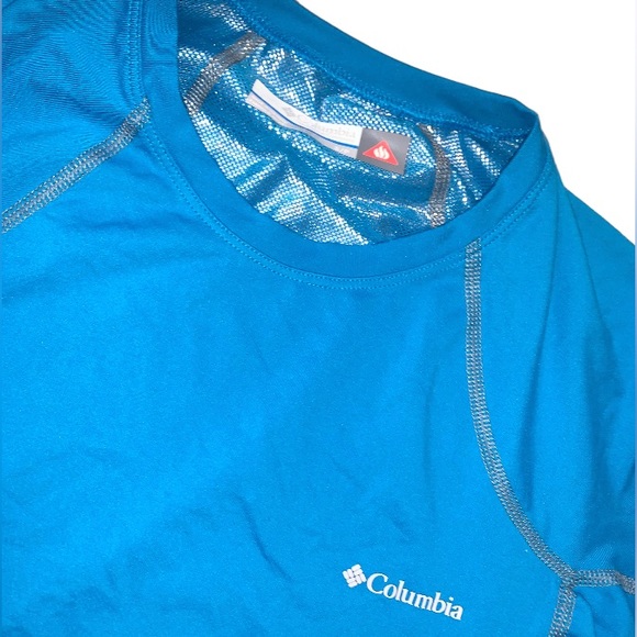 Columbia Omni shield thermal warmth blue shirt  women’s  size small S - Picture 2 of 10